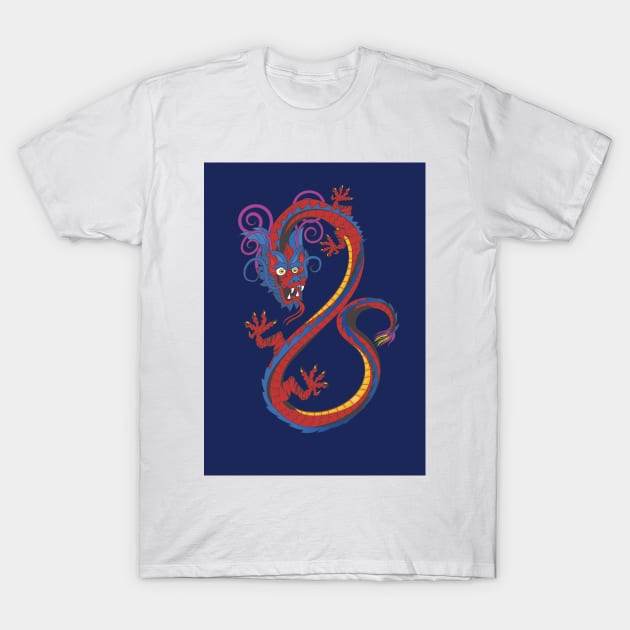 Chinese Dragon T-Shirt by nickemporium1